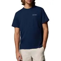 Columbia Csc Logo Back T-shirt Met Korte Mouwen Blauw S Man