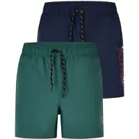 Jack & Jones Heren Short JPSTMAUI Swim Mix 2 Pack regular fit Groen XL Volwassenen Zwemshort / Zwembroek