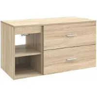 vidaXL Badkamermeubel Set 2 st Sonoma Eiken Bewerkt hout