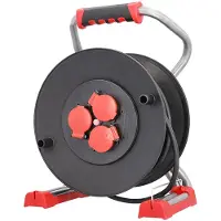 Bachmann professionele kabelhaspel 3xCEE7/3 H07RN-F 3G1,5mm² 40,0m CEE7/7