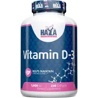Haya labs Vitamin D-3 1000 IU - 250 softgels