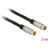 DeLOCK Premium Antenna Coax kabel quad shielded-3.0 meter
