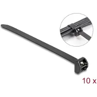 DeLOCK Cable Tie with metal tab L 203 x W 12.7 mm 10 pieces black