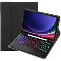 INF Bluetooth-toetsenbordhoes met touchpad en achtergrondverlichting - Compatibel met Samsung Tab S10 FE Plus 13,1 inch 2025