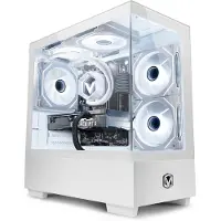 VIBOX Gaming PC - Ryzen 7 5700X - RTX 5050 - 16GB RAM - 500GB SSD - Windows 11 - WiFi 6 + Bluetooth 5.4 - Waterkoeling