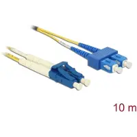 DeLOCK Cable Optical Fibre LC Duplex to SC Duplex Singlemode OS2 10 m