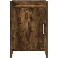 vidaXL Nachttafels Gerookt eiken 40 x 30 x 60 cm Bewerkt hout