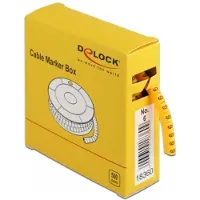 DeLOCK Cable Marker Box, No. 6, yellow, 500 pieces