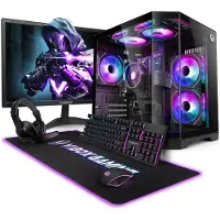 VIBOX Gaming PC Set - Ryzen 3 3200G - Onboard Videokaart - 16GB RAM - 1TB SSD - Windows 11 - WiFi 6 + Bluetooth 5.4 - 22" Monitor + Accessoires