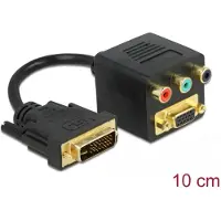 DeLOCK Adapter DVI 24+5 male to VGA + 3 x RCA female
