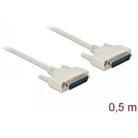 DeLOCK Serial Cable D-Sub 25 male to male 0.5 m