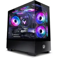 VIBOX Gaming PC - Ryzen 7 5700X - RTX 5050 - 16GB RAM - 500GB SSD - Windows 11 - WiFi 6 + Bluetooth 5.4 - Waterkoeling