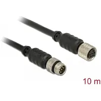 Navilock 62975 seriële kabel Zwart 10 meter M8