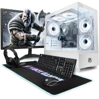 VIBOX Gaming PC Set - Ryzen 3 3200G - Onboard Videokaart - 16GB RAM - 1TB SSD - Windows 11 - WiFi 6 + Bluetooth 5.4 - 22" Monitor + Accessoires