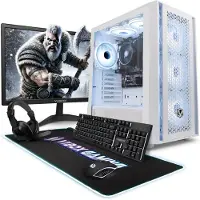 VIBOX Gaming PC Set - Ryzen 3 3200G - Onboard Videokaart - 16GB RAM - 1TB SSD - Windows 11 - WiFi 6 + Bluetooth 5.4 - 22" Monitor + Accessoires