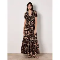 Apricot Zomerjurk crème / lichtbruin / lichtoranje / zwart