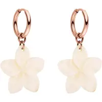 Purelei Oorbellen 'Plumeria' rose-goud / abrikoos