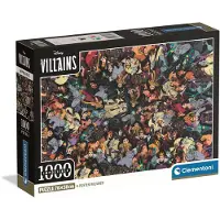Clementoni Disney Villains Puzzel 1000 Stukjes - Impossible Schurken Legpuzzel - Moeilijk Speelgoed Cadeau voor Volwassenen vanaf 14 Jaar