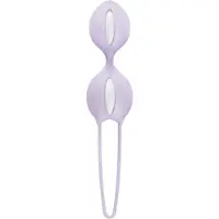 Fun Factory Smartball Duo | liefdesballen & bekkenbodemtrainer voor vrouwen | intensieve training | 2 kogels met gewicht | siliconen met terughaalkoordje