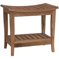 vidaXL Badkamer Zijtafel Naturel 50 x 35 x 45 cm Massief Teakhout