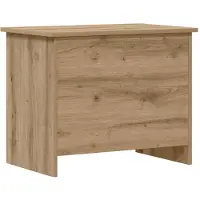 vidaXL Opbergkist Artisanaal eiken 60 x 40 x 50 cm Bewerkt hout