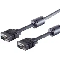 S-Impuls S-VGA-Monitorkabel 2x15pol HDD-St 75Ohm Ferrit 15m