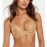 Chantelle Co Bra Tshirt Plunge Toffee Sequins Maat: C75 | BH's Outlet | Dames | Bruin