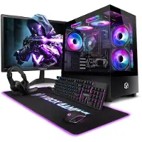 VIBOX Gaming PC Set - Ryzen 3 3200G - Onboard Videokaart - 16GB RAM - 1TB SSD - Windows 11 - WiFi 6 + Bluetooth 5.4 - 22" Monitor + Accessoires
