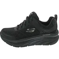 SKECHERS Sneakers laag 'Relaxed Fit: D'Lux Walker - Infinite Motion' zwart