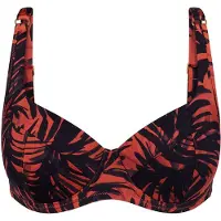 Triumph Voorgevormde Bikinitop Summer Palm | Maat: 42D | Kleur: Bruin
