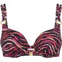 Triumph Bikinitop ' Red Label Summer Wild ' donkerroze / zwart