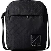 Calvin Klein Schoudertas 'UTILITY' grijs / zwart