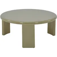Vente-unique Salontafel in MDF - Glanzend groen - ZYRENIA