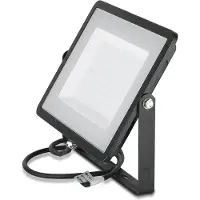 V-TAC LED Schijnwerper 100W Zwart Slimline Pro - Warm Wit 3000K