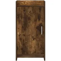 vidaXL Dressoir Gerookt eiken 40 x 36 x 80 cm Bewerkt hout