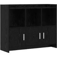 vidaXL Dressoir Zwart eiken 98,5 x 33 x 80 cm Bewerkt hout
