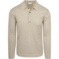 Profuomo Longsleeve Poloshirt Dropneedle Beige