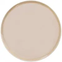 VERLO Eter plat bord, rond, 20 cm, beige - stijlvol en duurzaam