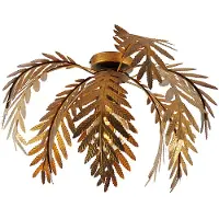 QAZQA Vintage plafondlamp goud 45cm rond - Botanica
