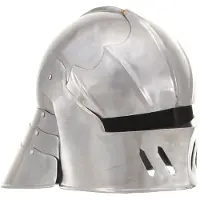 vidaXL Ridderhelm middeleeuws replica LARP staal zilverkleurig
