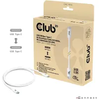 Club 3D CAC-1572 Club3D Kabel USB-C 80Gbps zertifi. PD240W/8K240Hz 1,2m weiß retail