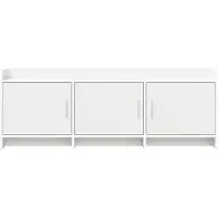 vidaXL TV Kast 130 x 33 x 47 cm Wit Bewerkt hout