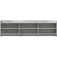 vidaXL TV-meubels, 168 x 33 x 47 cm, betonkleur, houtvezel