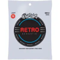 Martin Retro MM12 - Monel verzilverde .012 snarenset voor western gitaar