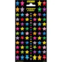 Totum Funny Products stickervel Funny Stars junior papier 88 stuks