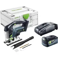 Festool PSBC 420 EB-Basic accu pendelzaag 18 V 120 mm borstelloos + 1x accu 5,0 Ah + snellader + Systainer