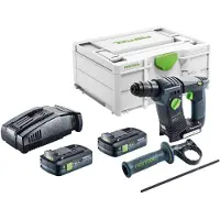 Festool BHC 18-Basic accuboorhamer 18 V 1,8 J SDS Plus Brushless + 2x accu 4,0 Ah + snellader + Systainer
