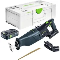Festool RSC 18 EB Basic accu- reciprozaag 18 V borstelloos + 1x accu 4.0 Ah + snellader + systainer