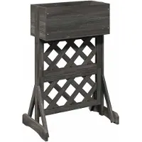 vidaXL Verticale Tuin Trelis Grijs 48 x 30 x 70,5 cm Massief Vurenhout