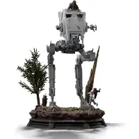 Iron Studios Star Wars - Figuur - AT-ST & Chewbacca 1/20